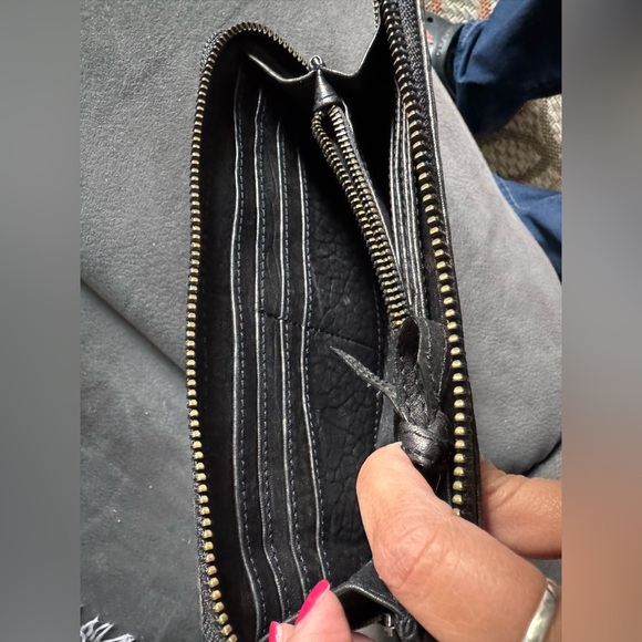 Zadig & Voltaire Wallet Black with Gold Tone - Picture 3 of 10